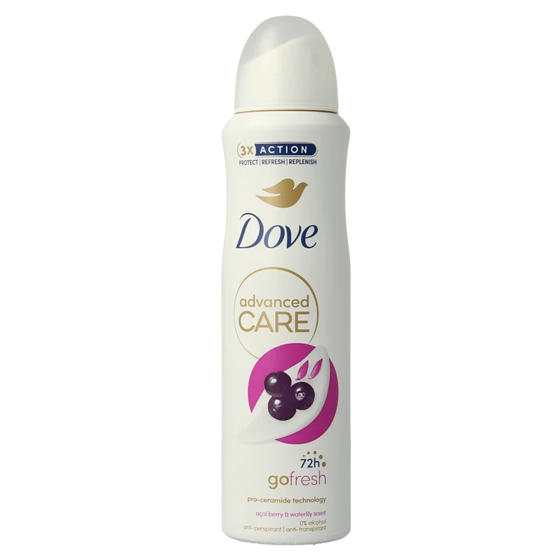 Dove Deodorant spray advanced acai & waterlily 150.00 Milliliter