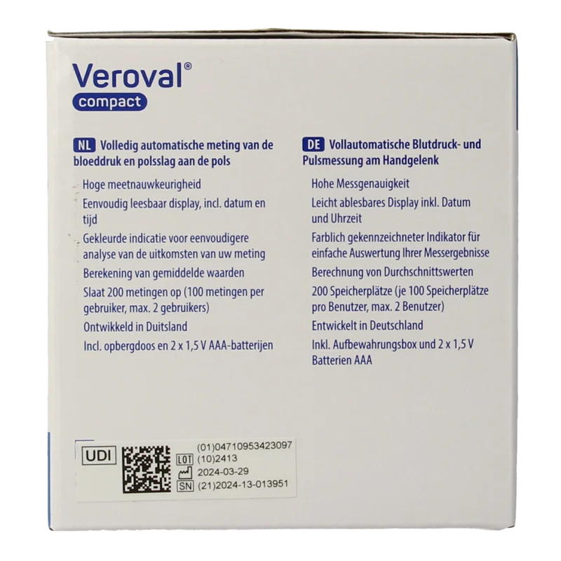 Veroval Compact BPW22 LG2 P1 1.00 Stuks