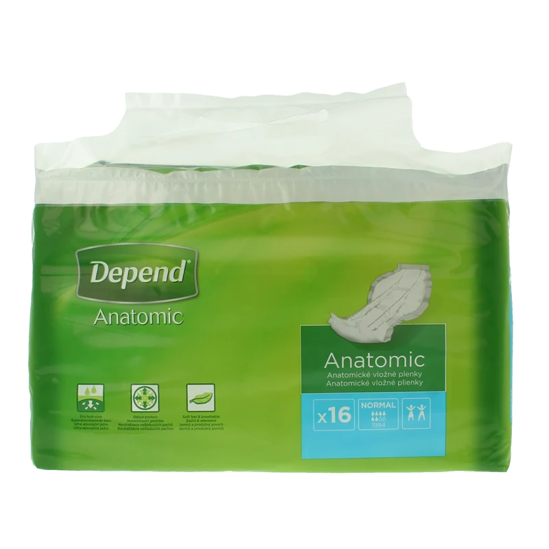 Depend Anatomic normaal 16.00 Stuks