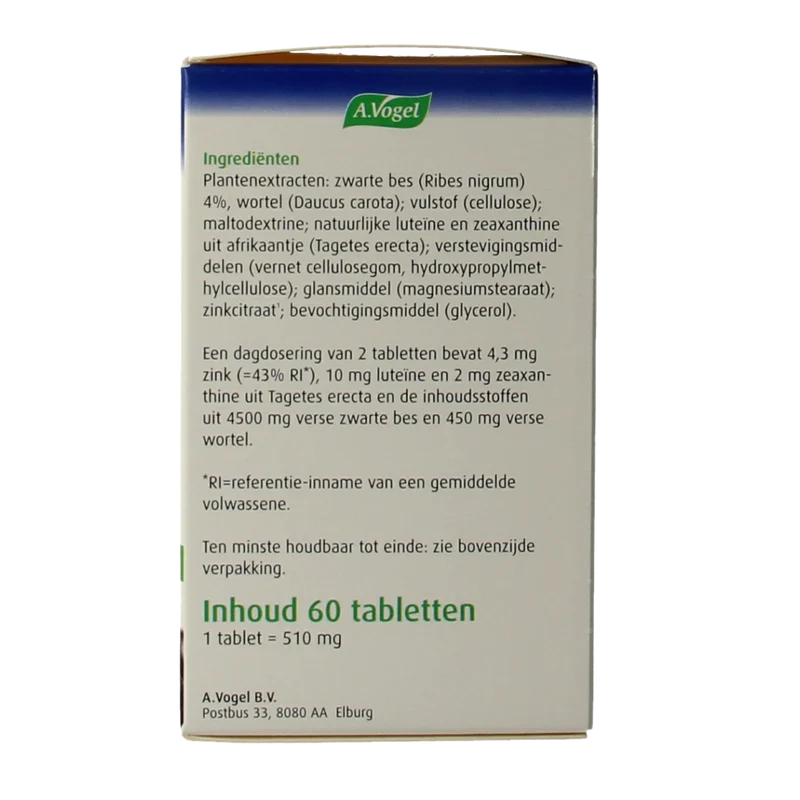 A Vogel Oogtabletten 60.00 Tabletten