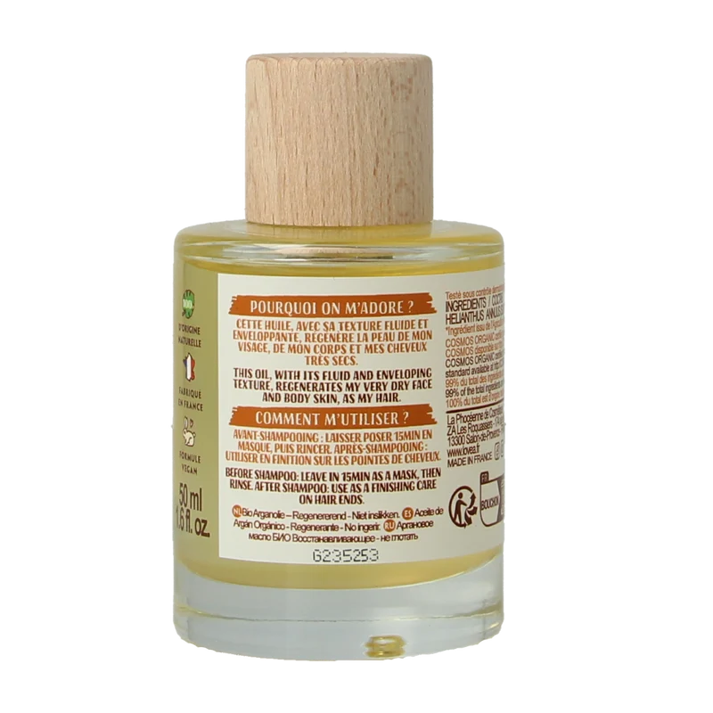 Lovea Argan oil organic regeneration 50.00 Milliliter