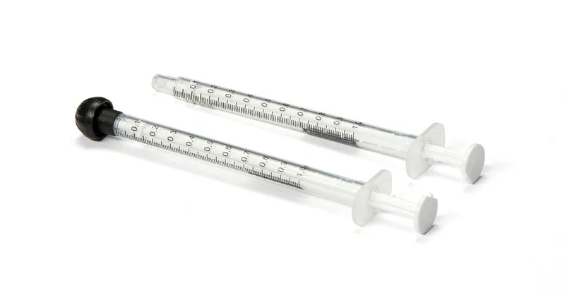 Blockline Spuit helder 1ml zonder tip cap 100.00 Stuks