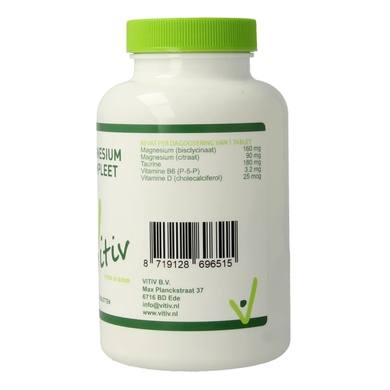 Vitiv Magnesium compleet met taurine 100 Tabletten
