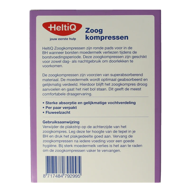 Heltiq Zoogkompressen zwart 30.00 Stuks