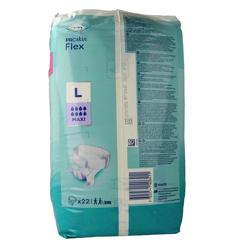Tena Proskin flex maxi L 22.00 Stuks