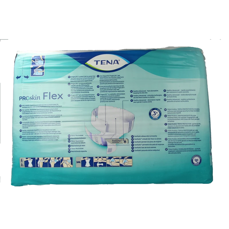Tena Proskin flex maxi L 22.00 Stuks
