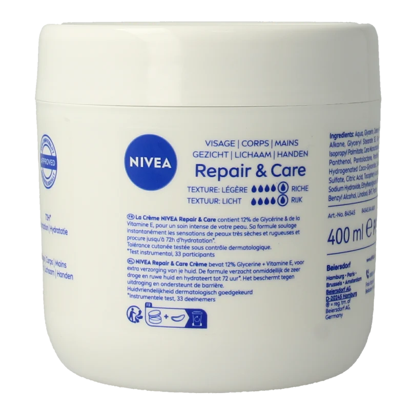 Nivea Bodycreme repair & care intens 400.00 Milliliter
