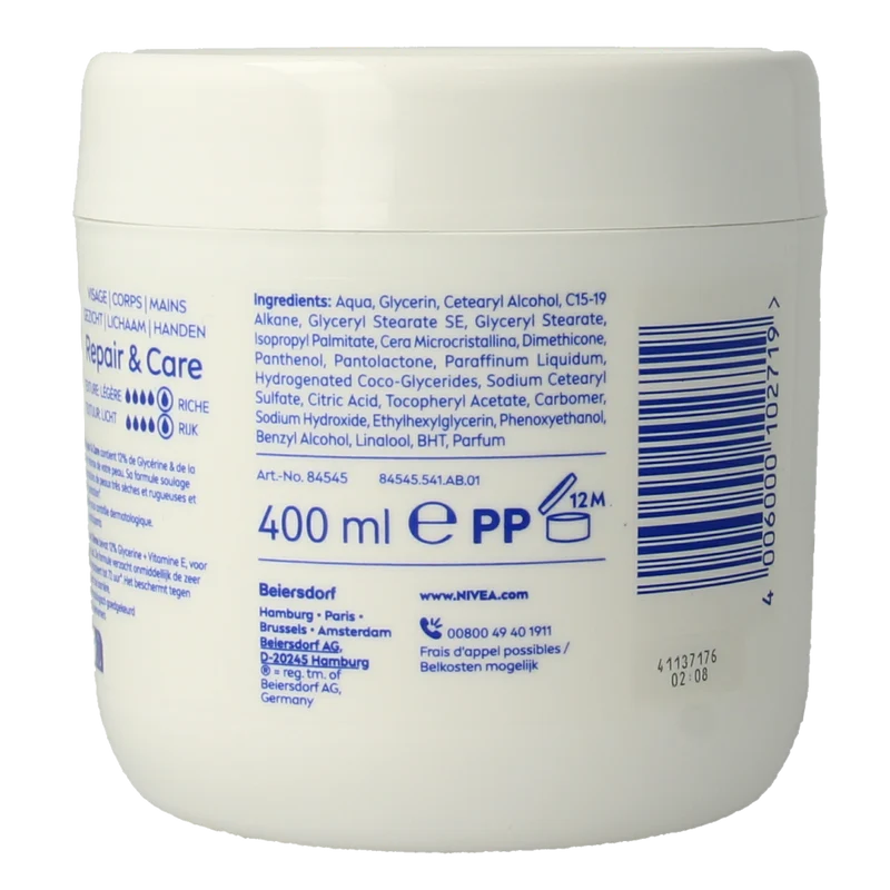 Nivea Bodycreme repair & care intens 400.00 Milliliter