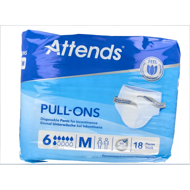 Attends Pull-ons 6 maat M 18 Stuks