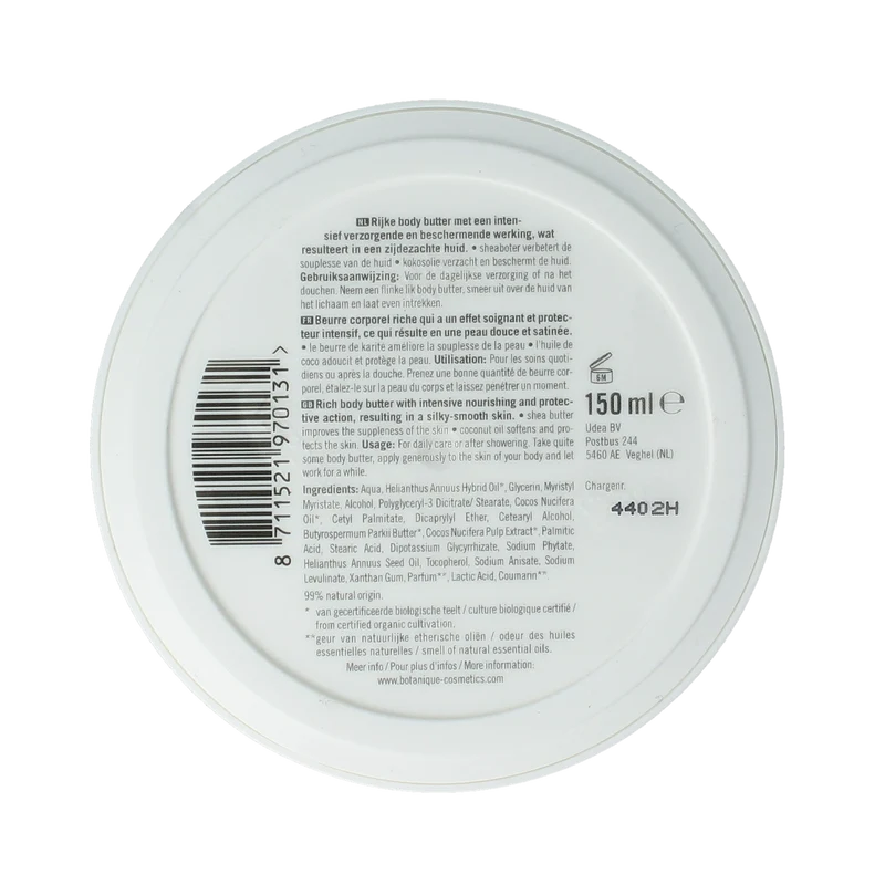 Botanique Body butter kokos 150.00 Milliliter