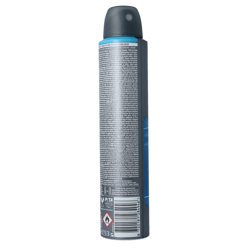 Dove Deodorant spray men+ care clean comfort 200.00 Milliliter