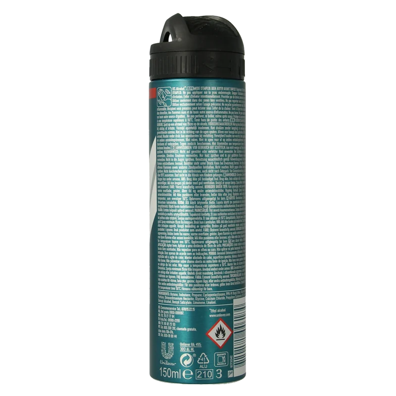 Rexona Deodorant spray invisible black & white 150.00 Milliliter