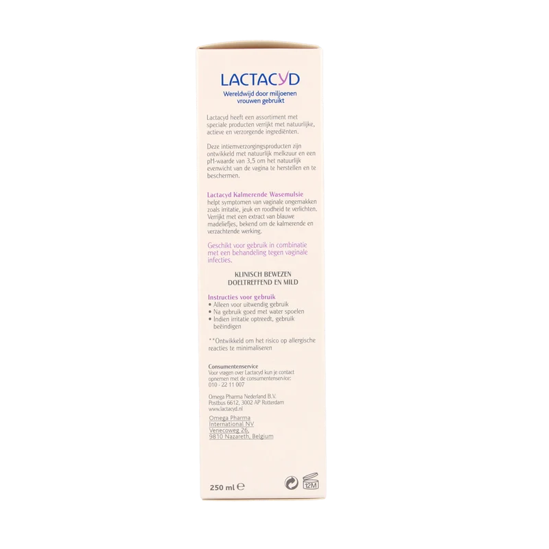 Lactacyd Wasemulsie kalmerend 250.00 Milliliter