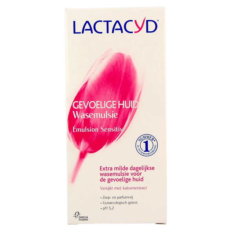 Lactacyd Wasemulsie gevoelige huid 200.00 Milliliter