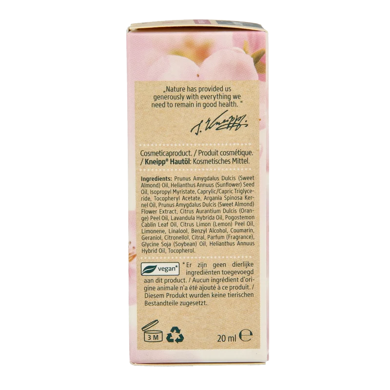 Kneipp Soft skin softening body olie amandel mini 20 Milliliter