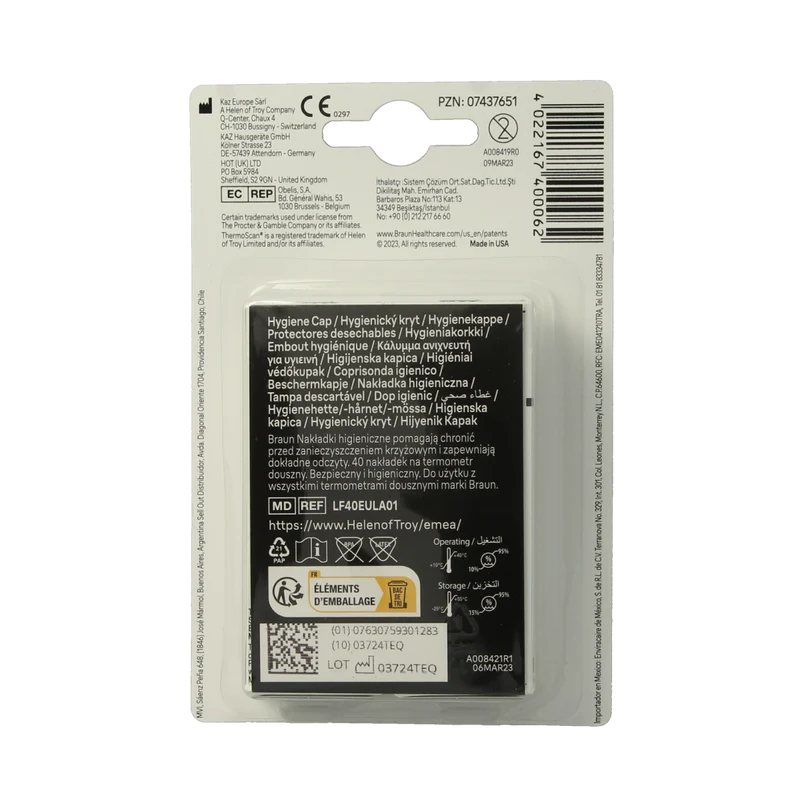 Braun Thermoscan lensfilters LF40 40.00 Stuks