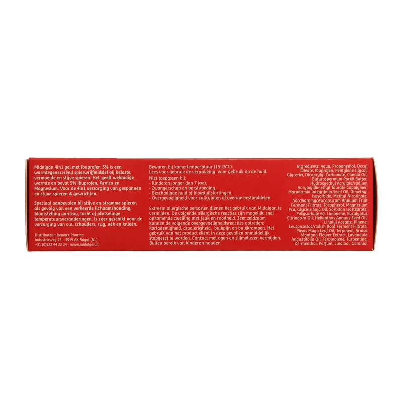 Midalgan 4 in 1 gel + 5% ibuprofen 100.00 Gram