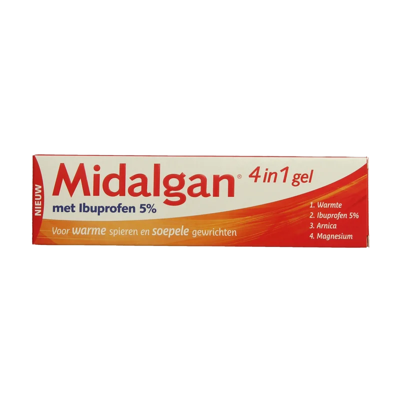 Midalgan 4 in 1 gel + 5% ibuprofen 100.00 Gram