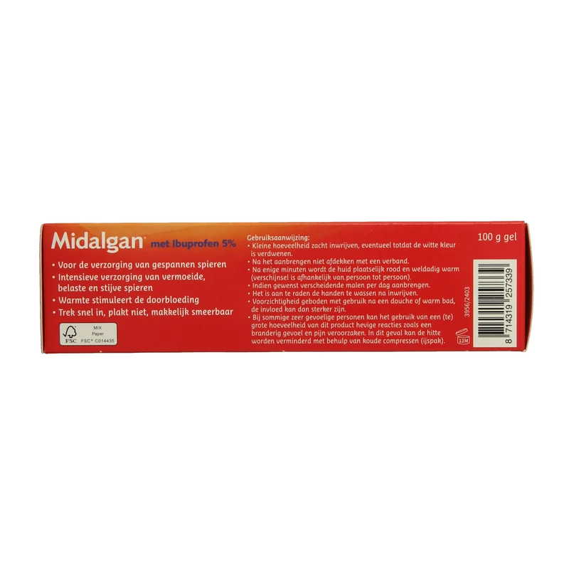 Midalgan 4 in 1 gel + 5% ibuprofen 100.00 Gram
