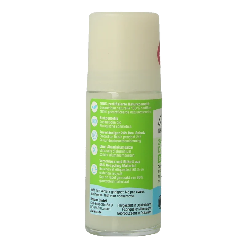 Alviana Deo roll-on limette 50.00 Milliliter