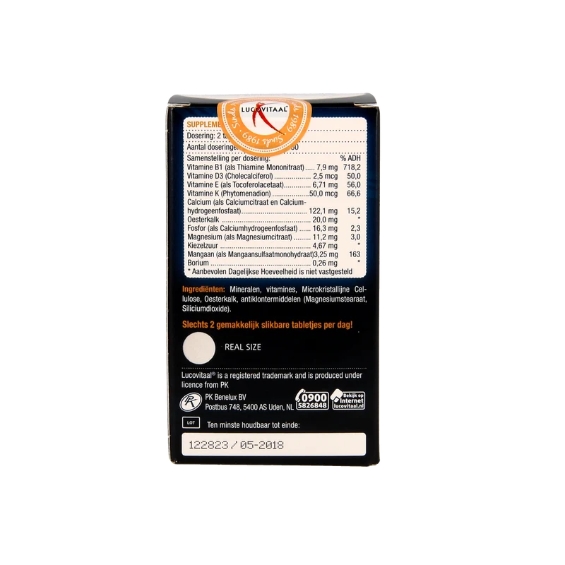 Lucovitaal Oesterkalk calcium tabletten 100.00 Tabletten