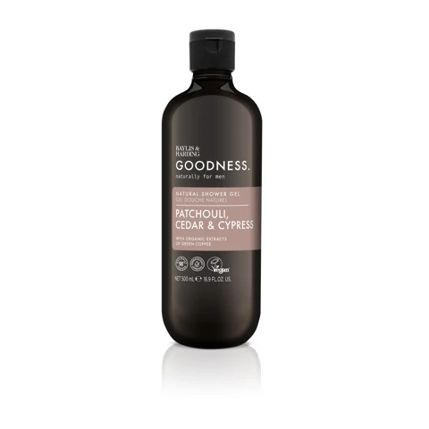 Baylis & Harding Goodness men showergel patchouli, cedar & cypress 500.00 Milliliter