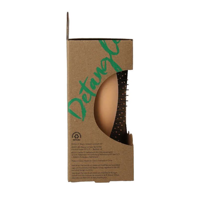 Wet Brush Go green palm detangler orange coconut oil 1.00 Stuks