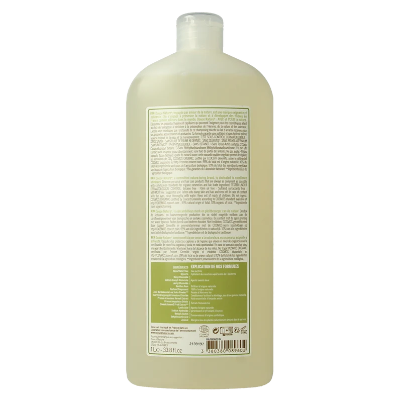 Douce Nature Douchemelk zoete amandel bio 1.00 Liter