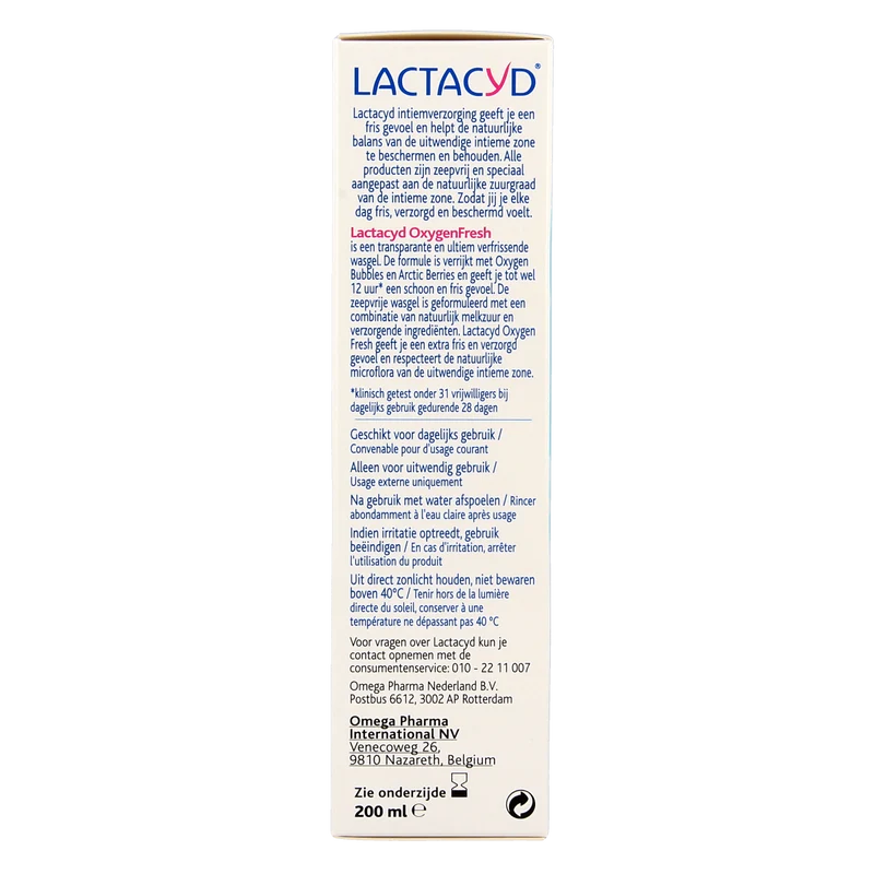 Lactacyd Oxygen fresh intiem wash 200.00 Milliliter