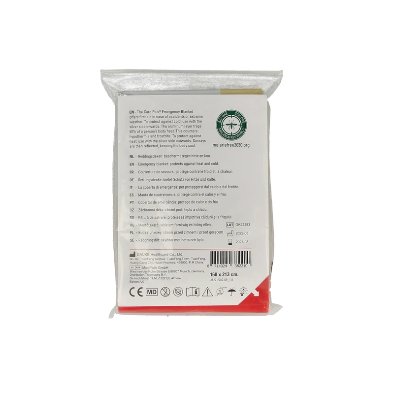 Care Plus Emergency blanket gold/silver 1.00 Stuks
