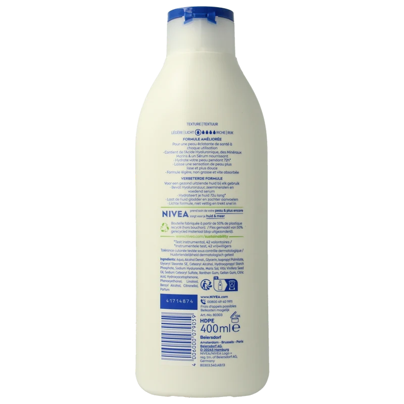 Nivea Express bodylotion 400.00 Milliliter