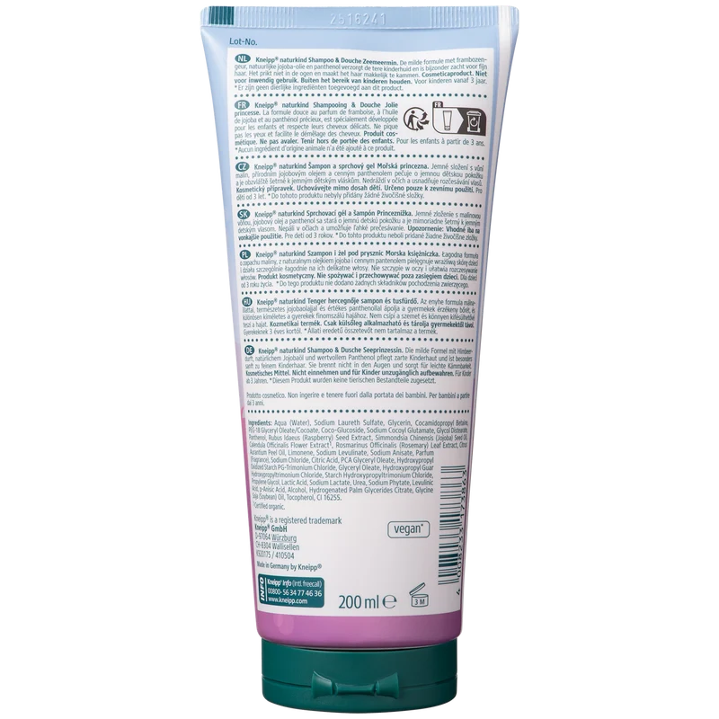Kneipp 2-in-1 Douche Shampoo Sea Princess 200.00 Milliliter