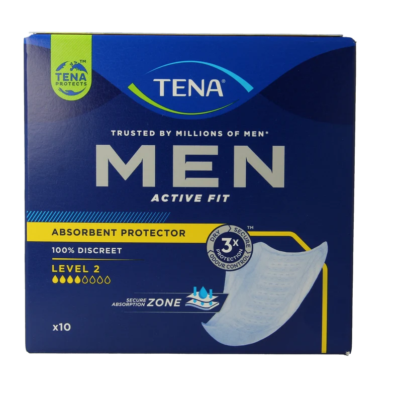 Tena Men active fit level 2 10.00 Stuks