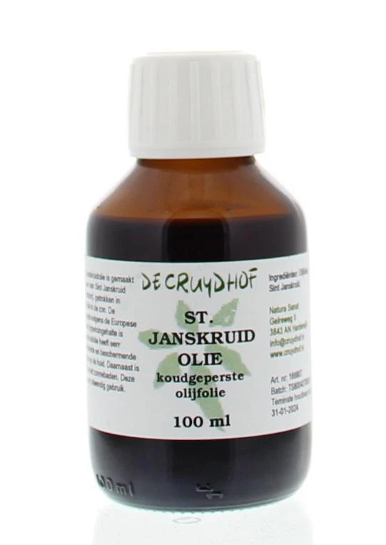 Cruydhof Sint Janskruid olie met olijfolie 100 Milliliter