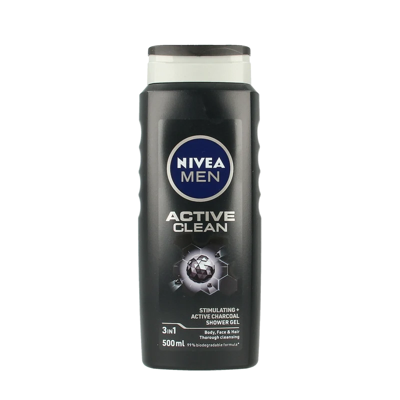 Nivea Men active clean douchegel 500.00 Milliliter