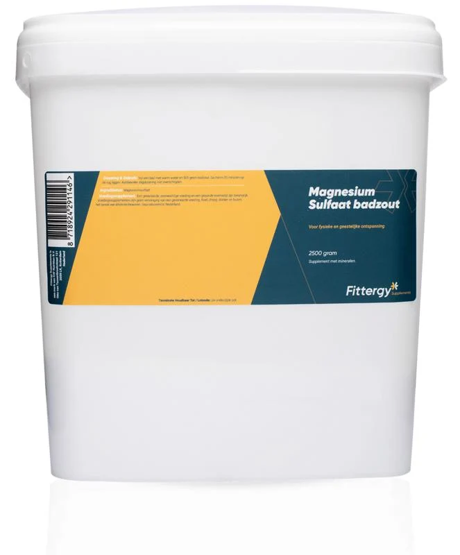 Fittergy Magnesium sulfaat badzout 2500.00 Gram