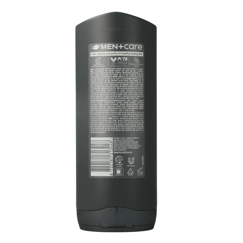 Dove Shower men + care clean comfort 400.00 Milliliter