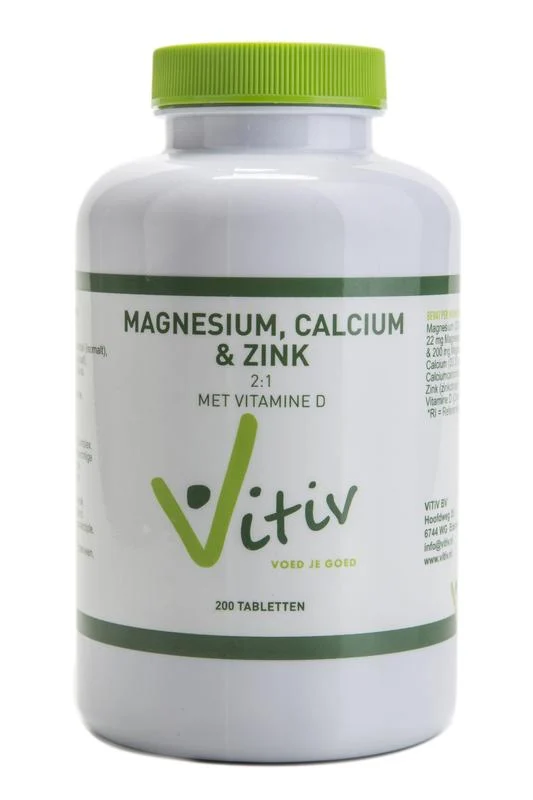 Vitiv Magnesium calcium zink 200.00 Tabletten