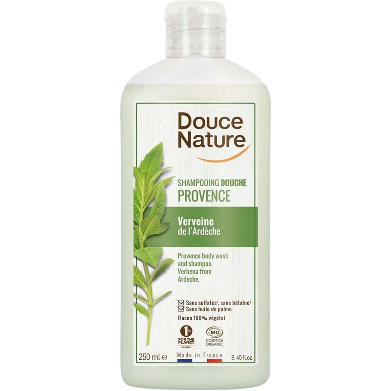 Douce Nature Douchegel & shampoo Provence verbena Ardeche bio 250 Milliliter