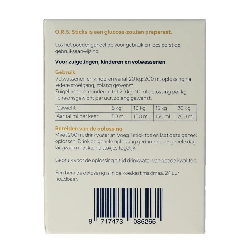 Service Apotheek ORS Sticks 10 Stuks