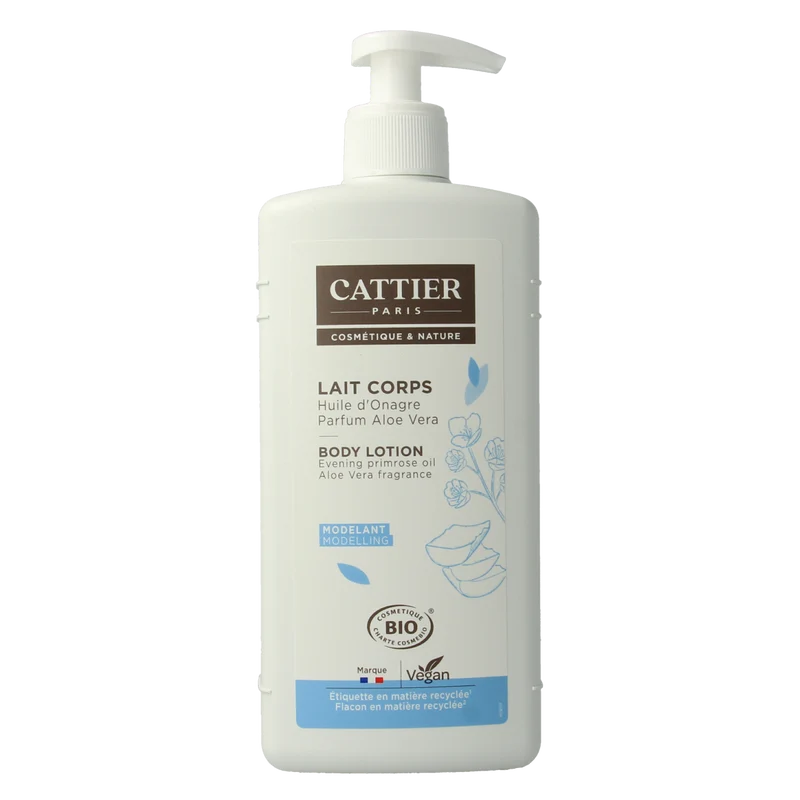 Cattier Bodylotion aloe vera/primrose 500 Milliliter