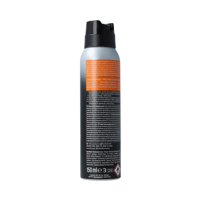 FA Deodorant spray men sport energy boost 150.00 Milliliter