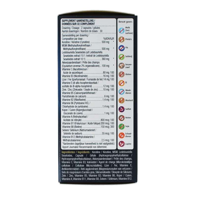 Lucovitaal Keratine complex 60.00 Capsules