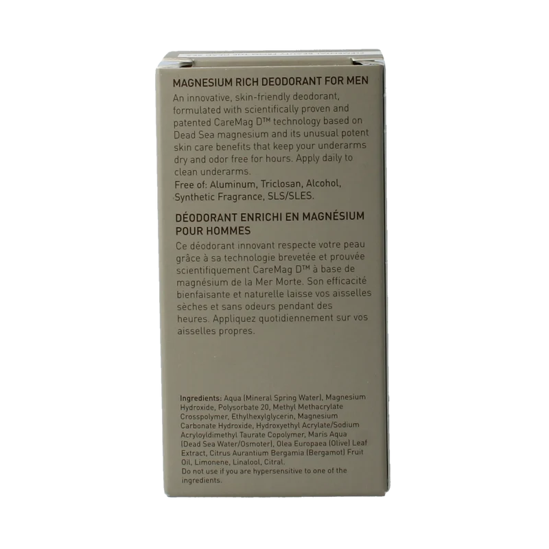 Ahava Men deodorant roll on magnesium rich 50.00 Milliliter