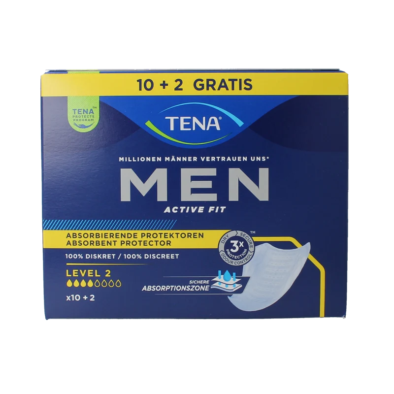 Tena Men active fit L2 12.00 Stuks