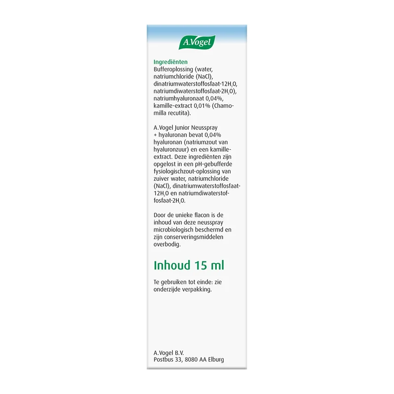 A Vogel Junior neusspray 15.00 Milliliter