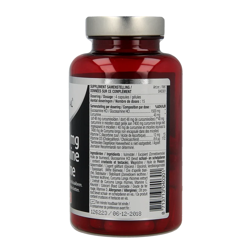 Lucovitaal Glucosamine & curcumine 1500/40mg 60.00 Capsules