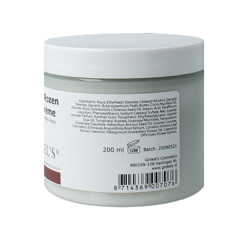 Ginkel's Bodycreme honing rozen 200.00 Milliliter