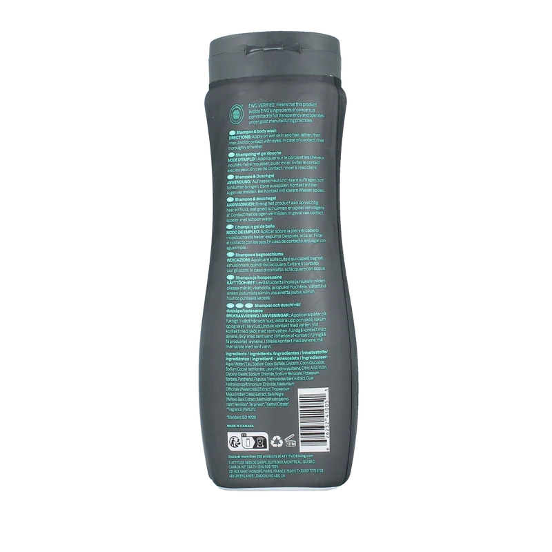 Attitude Shampoo & bodywash 2 in 1 super leaves 473 Milliliter