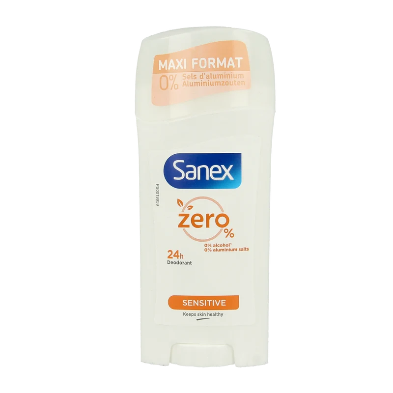 Sanex Deodorant stick zero % sensitive 65.00 Milliliter